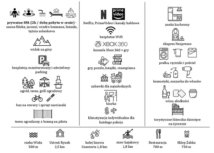 Domek A - Domki W Gorach Z Prywatnym Spa - 4 Seasons Lodges Ustron Apartmán